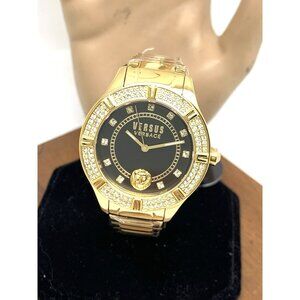 Versus by Versace Women's Watch VSP263221 Black Dial Gold Stainless Steel 36mm